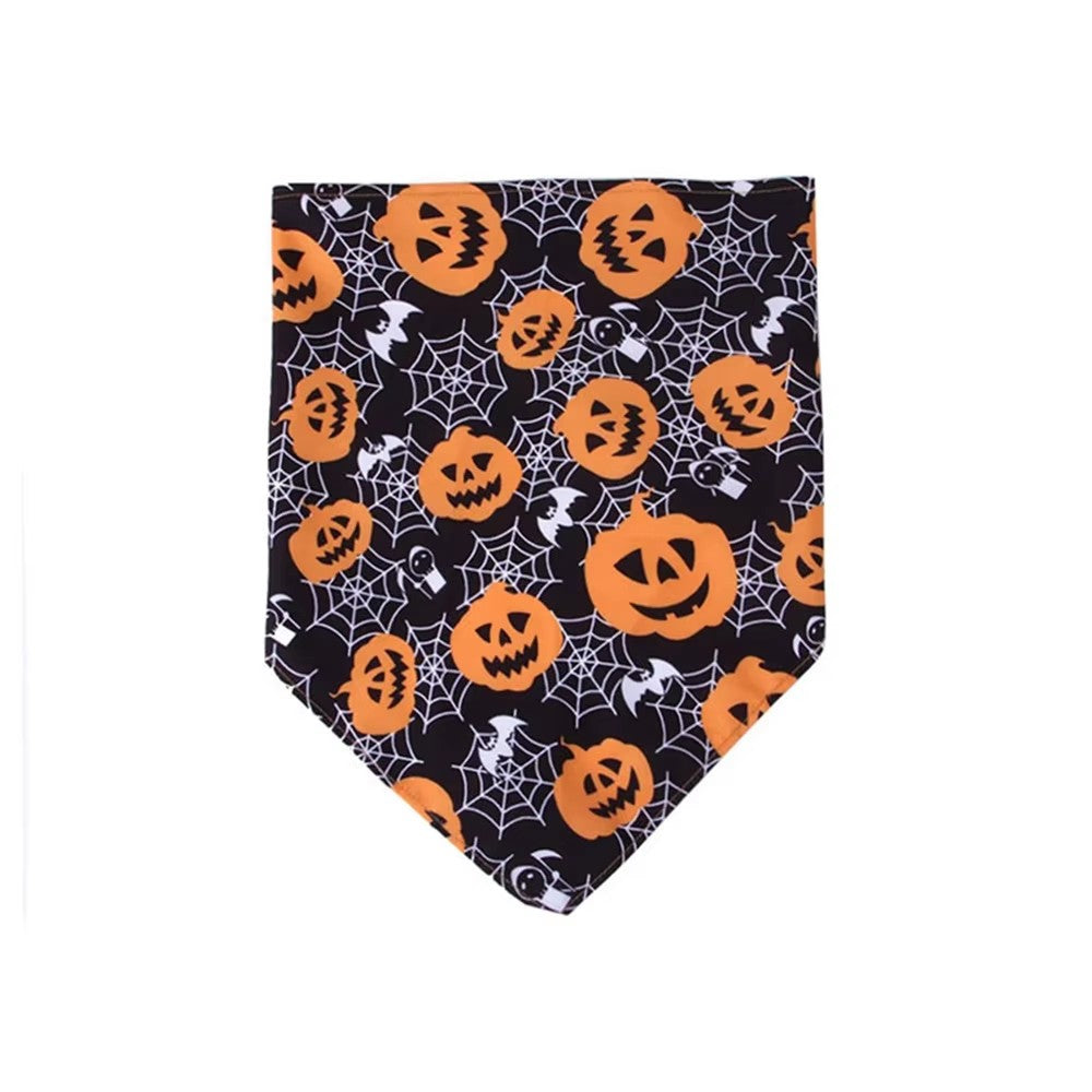 Halloween Pumpkin Pet Bandana Decorative Dog and Cat Scarf