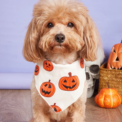 Halloween Pumpkin Pet Bandana Decorative Dog and Cat Scarf