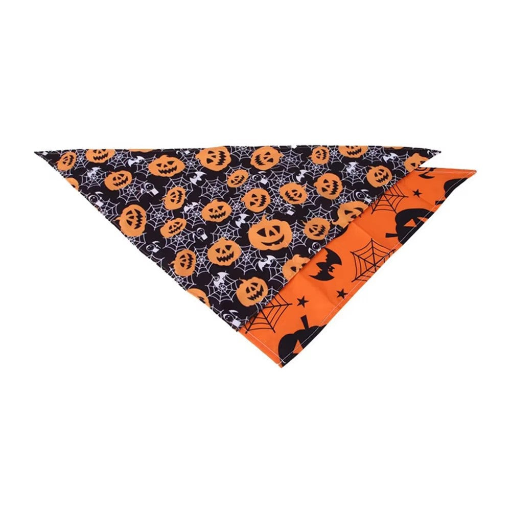 Halloween Pumpkin Pet Bandana Decorative Dog and Cat Scarf