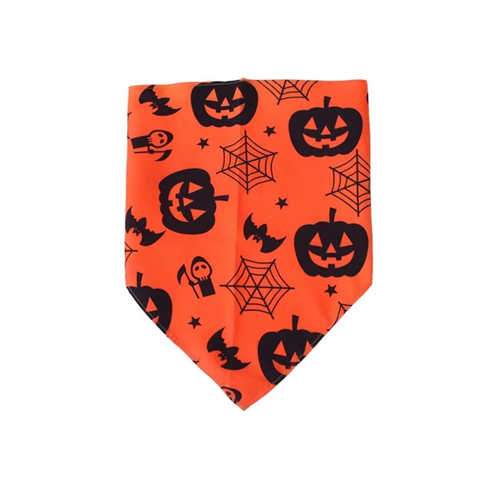 Halloween Pumpkin Pet Bandana Decorative Dog and Cat Scarf