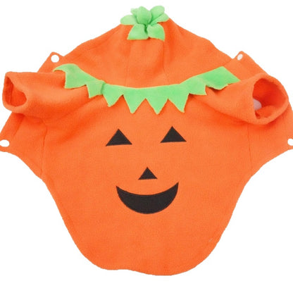 Orange pumpkin costume for dogs, Halloween outfit