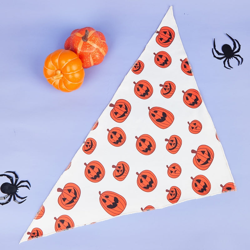 Halloween Pumpkin Pet Bandana Decorative Dog and Cat Scarf