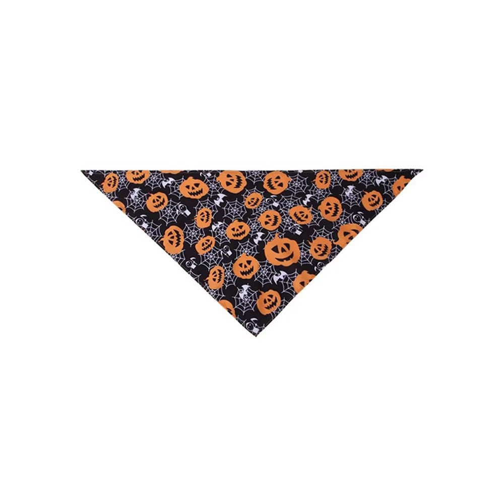 Halloween Pumpkin Pet Bandana Decorative Dog and Cat Scarf